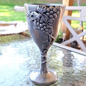 Carson Industries Pewter Vineyard Elegance Goblet Hand-Crafted USA